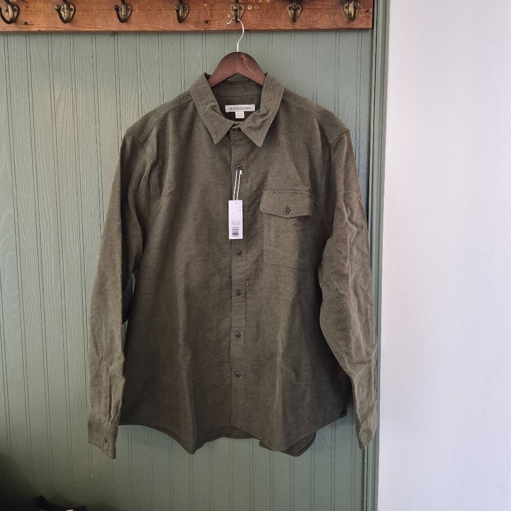 Outerknown Terra Nova Moleskin Shirt | Olive